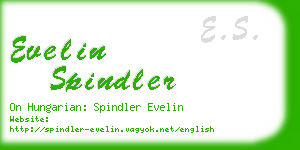 evelin spindler business card